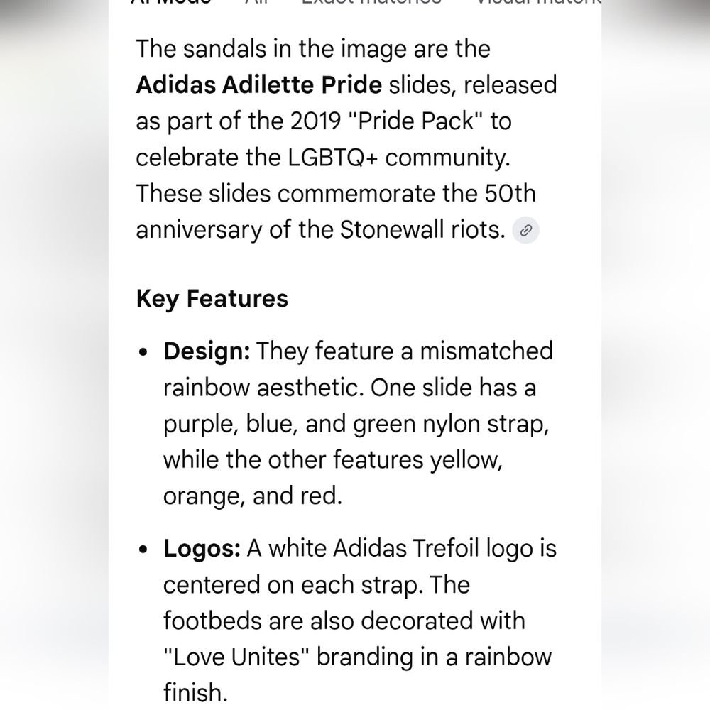 Adidas Adilette Pride Slides - Picture 10 of 10